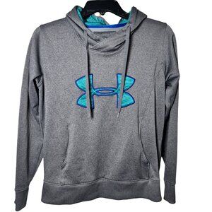Under Armour Women’s Gray Pullover Hoodie Cold Gear Sweatshirt